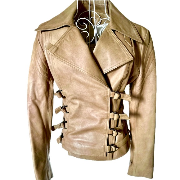 Plein Sud vintage leather jacket from late 90s.